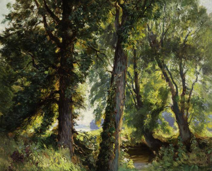 Mathias Alten painting of Michigan Summer Woods